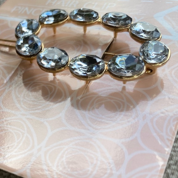 Barrett set Turquoise Pearl Gold Rhinestone NWT - Picture 9 of 14